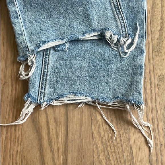Vervet Women’s Blue Flare Wide Leg Jeans with Distressed Details Size 25 - Picture 7 of 9
